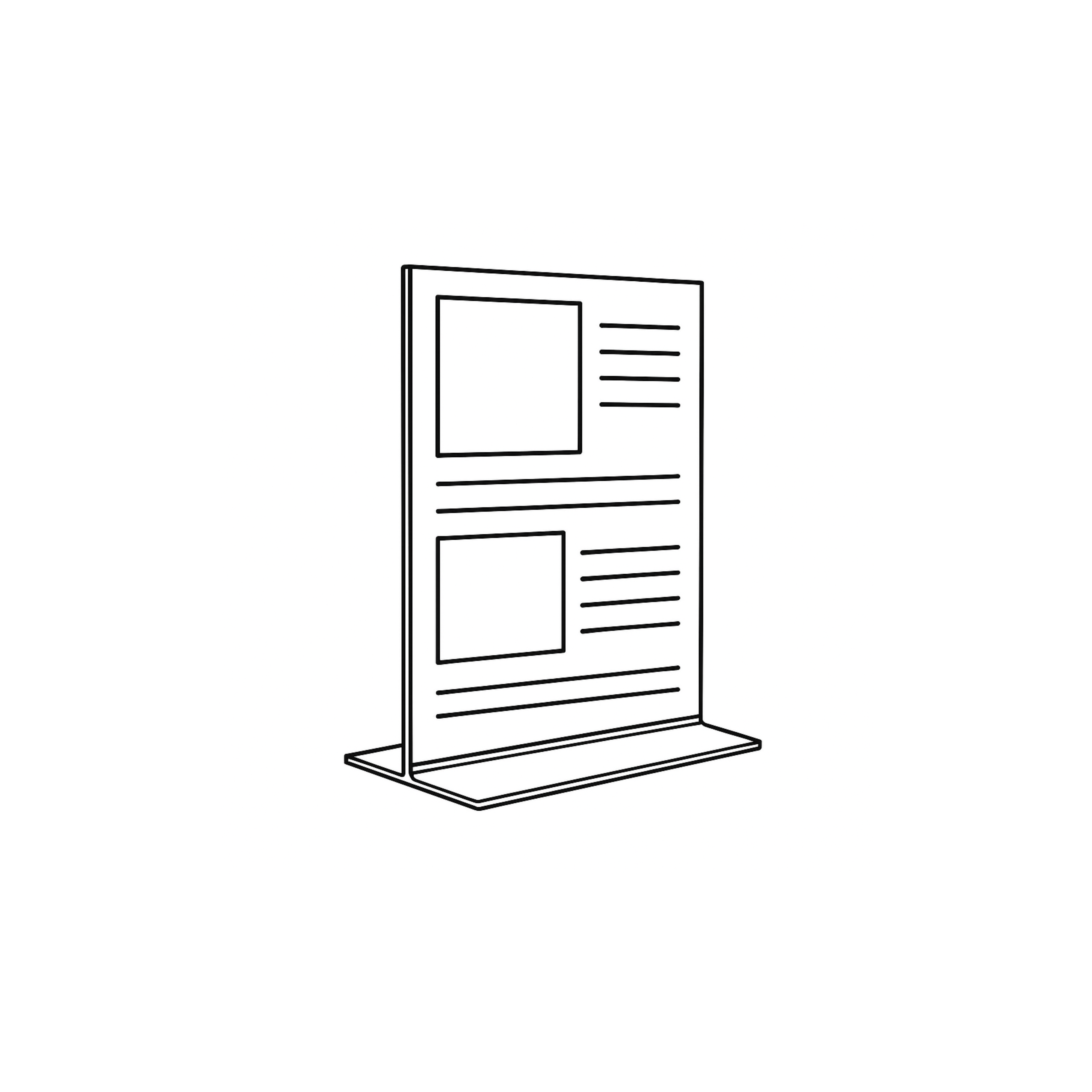 Swift - Support A4 en plexi English